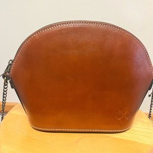 Patricia Nash Brown Leather Chain Crossbody